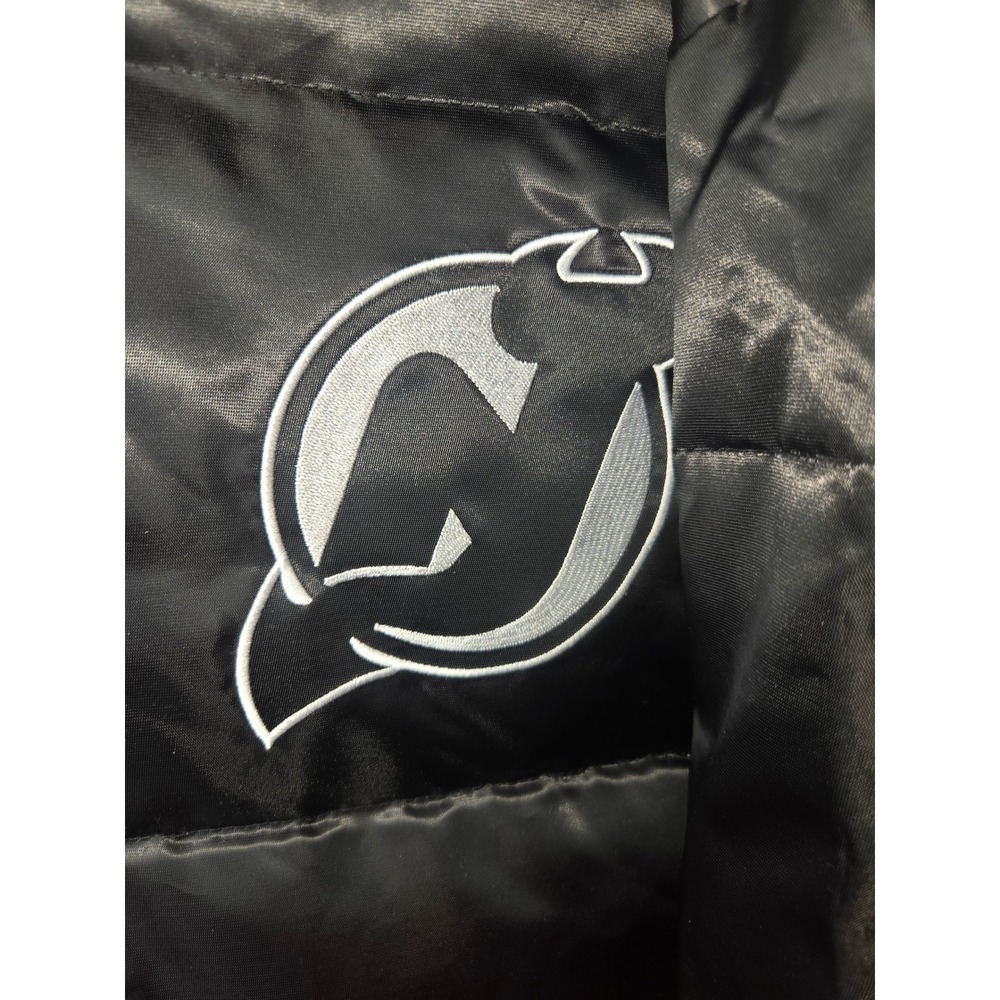 Starter Black Label New Jersey Devils Puffer Jacket Mens XL NHL Black NWT - Picture 3 of 10